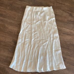 Babaton silk midi skirt
